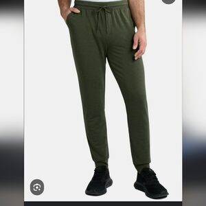 Athletic Works Men's Olive Joggers